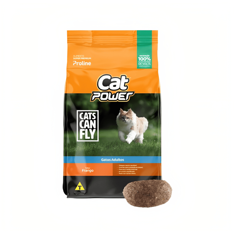 Ração Cat Power Frango • Alimento para Gatos Adultos • Nutrição Diária