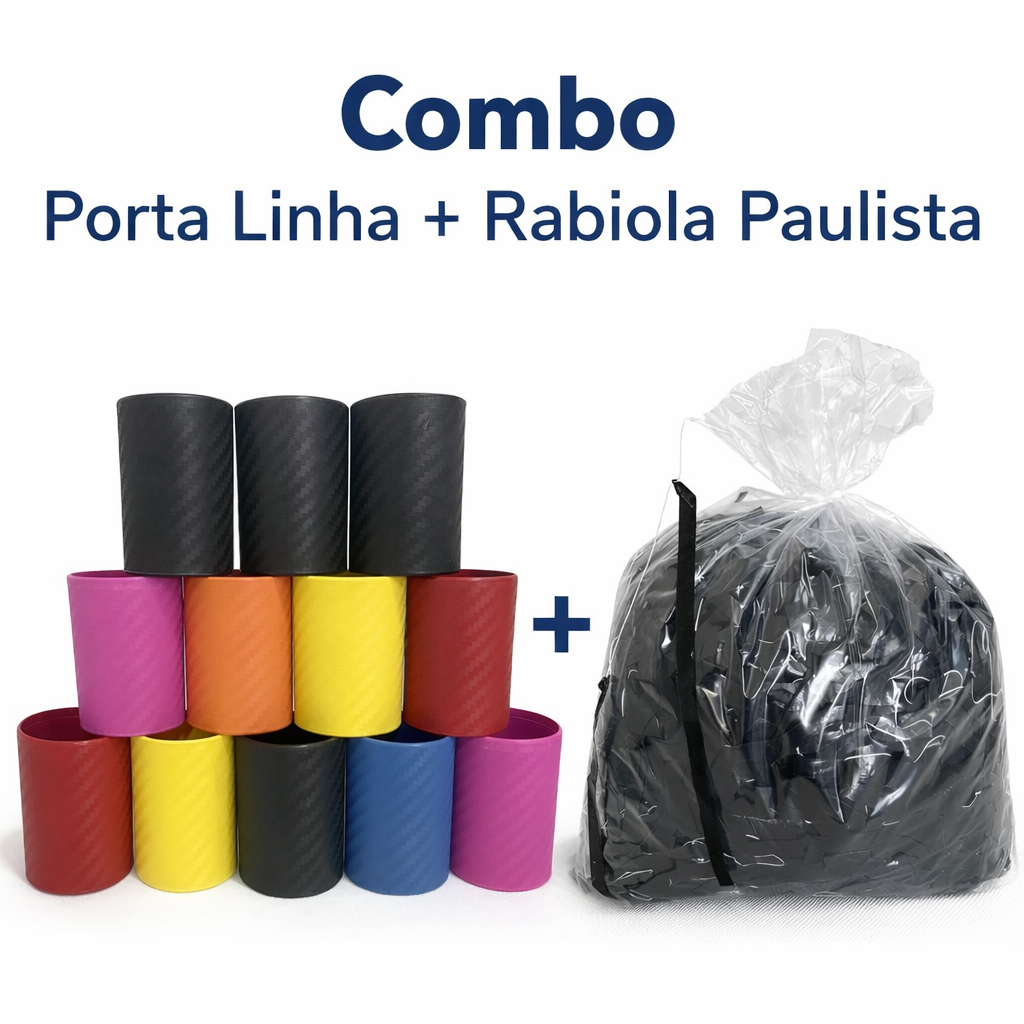 Kit para Pipa -12 Porta Linha + Rabiola Carioca 500 Metros | Envio Rápido
