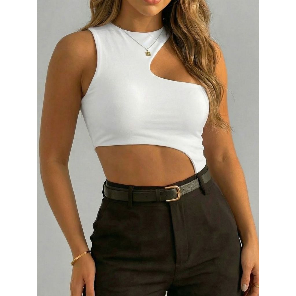 Kit 2 Body Feminino Recorte Geométrico na lateral e no ombro Antonela - Suplex Premium Forro duplo, SexI, Elegante, Chic em Oferta na Shopee