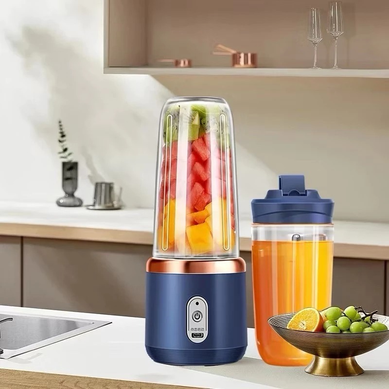 6 Lâminas Espremedor Elétrico Mini Liquidificador Portátil De Suco De Alimentos Misturador Leite Smoothie  ZZJ em Oferta na Shopee