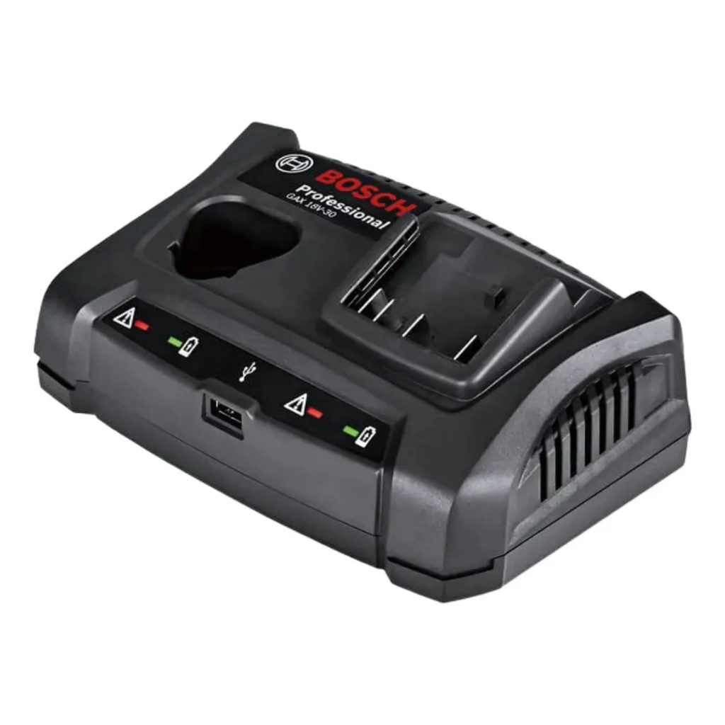 Carregador de baterias duplo Bosch 18V e 12V GAX 18V-30 (220V) - Bosch