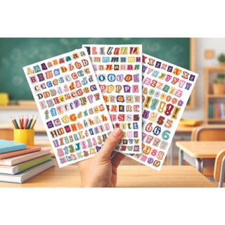 Adesivo Letras 3 folhas Journal Grafite em Oferta na Shopee