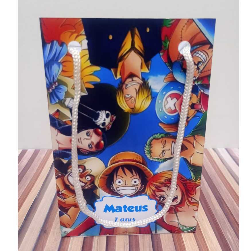 Sacolinha personalizada One Piece PEGUE E MONTE Lembrancinha de aniversário Sacolinha surpresa