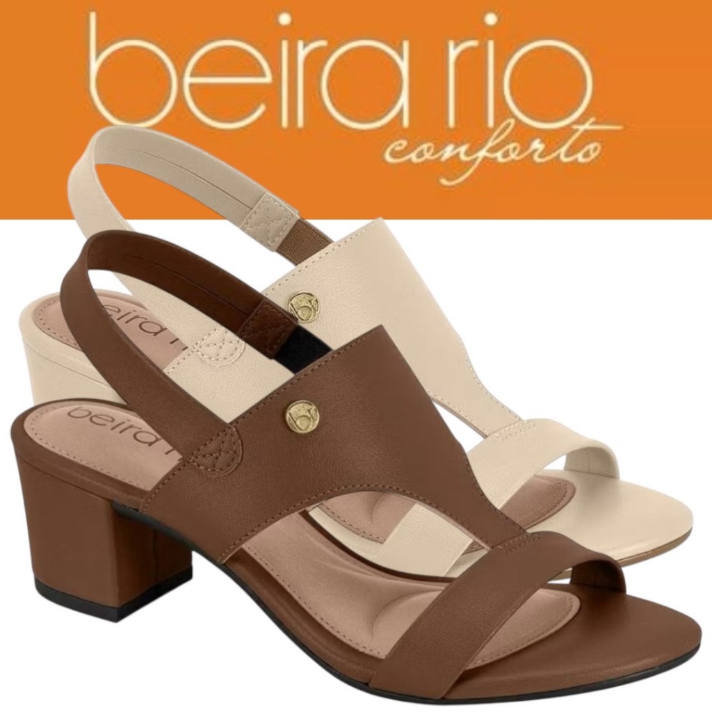 Sandália Feminina Beira Rio Conforto Original em Oferta na Shopee
