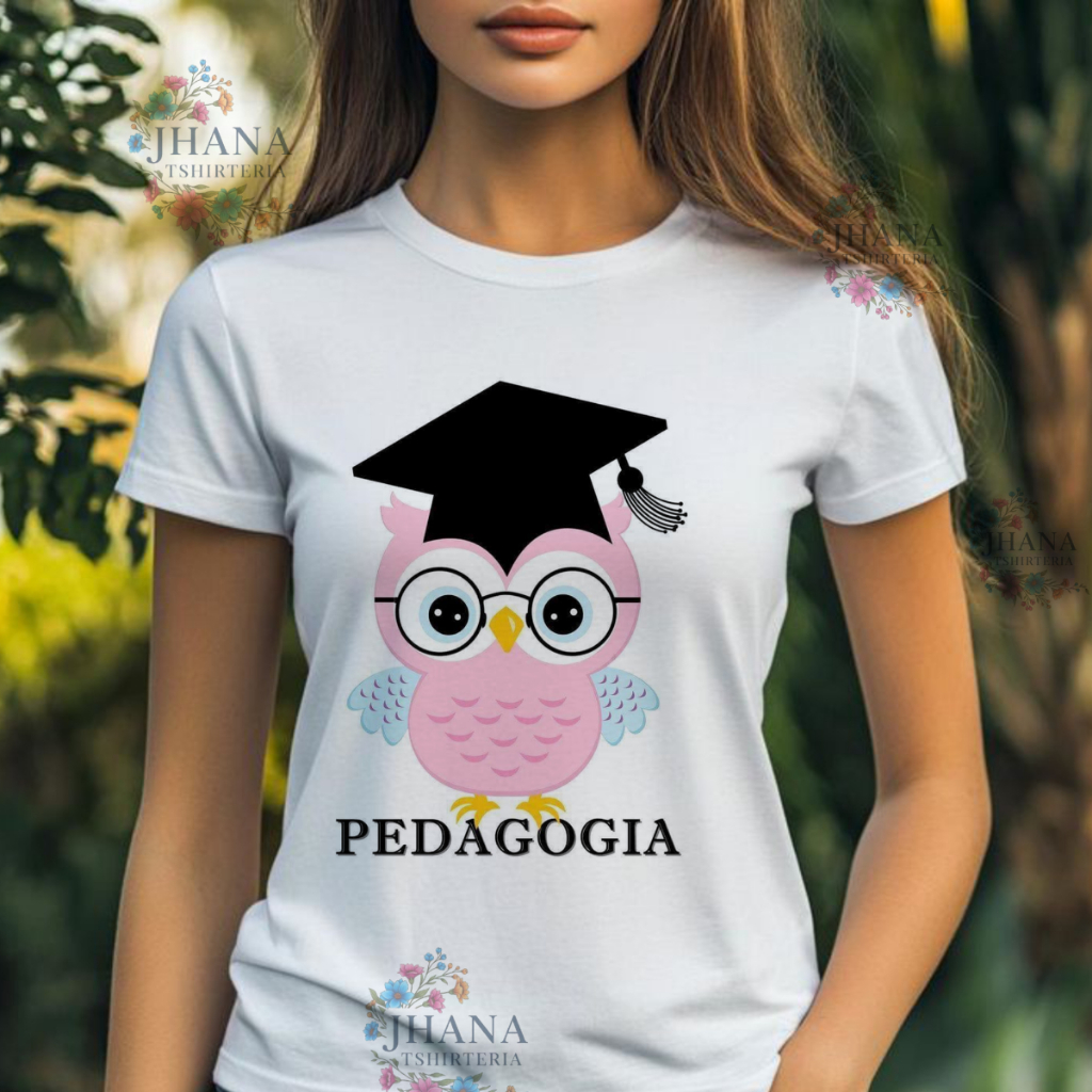 Blusa tshirt REGATA feminina PEDAGOGIA,CORUJA,PROFESSORA,BORBOLETA,PROFESSORA, CASUAL plus size