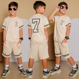Conjunto Infantil Menino Juvenil Verão Estiloso bermuda e Camiseta Premium  Veste Do 2 até 12 anos em Oferta na Shopee