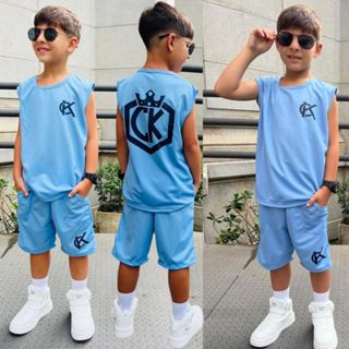Conjunto Infantil Menino Juvenil Verão Estiloso bermuda e Camiseta Premium  Veste Do 2 até 12 anos em Oferta na Shopee