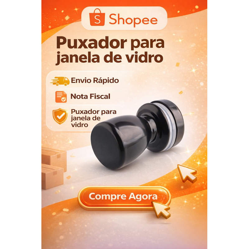 Puxador para janela de vidro/ blindex  em alumínio pintado varias cores- facil instalação