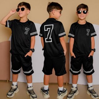 Conjunto Infantil Menino Juvenil Verão Estiloso bermuda e Camiseta Premium  Veste Do 2 até 12 anos em Oferta na Shopee