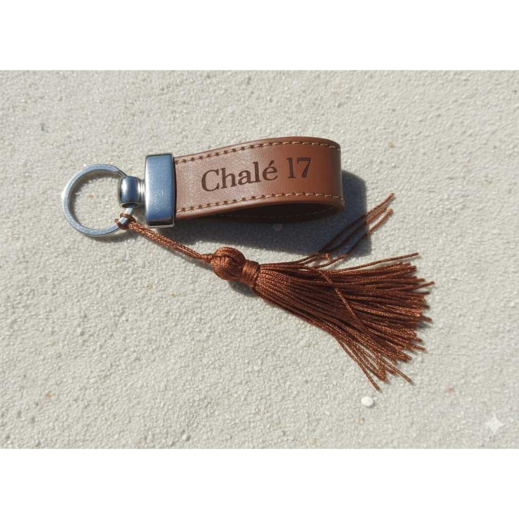 Kit Chaveiro Personalizado Tassel Luxo Atacado - Lembrancinha Maternidade Batizado e Casamento