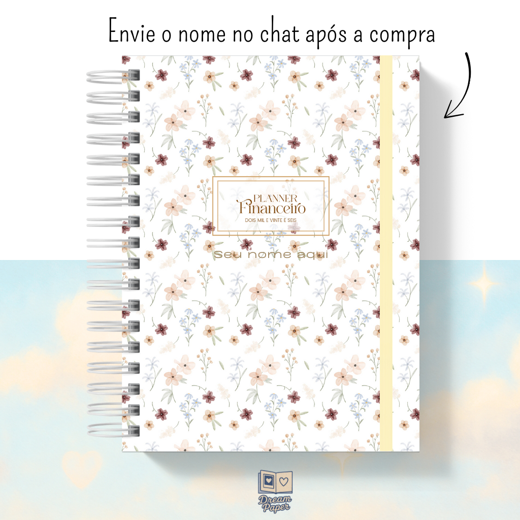 Planner Financeiro A5 90g | Controle de Orçamento, Gastos, Dívidas, Investimentos e Balanço Mensal