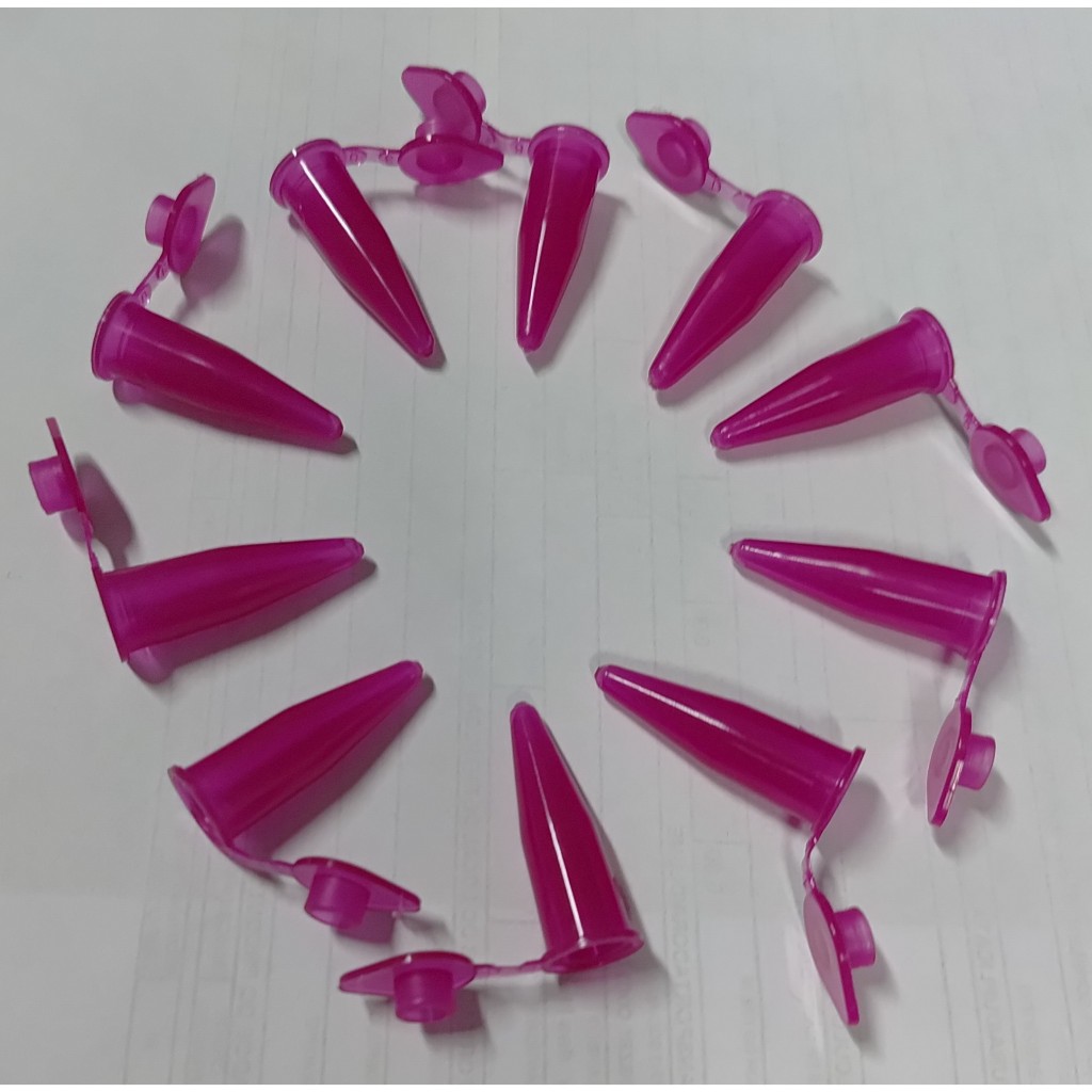 Microtubo Flaco Plus Pink 0,4 Ml Interno e 1,0 Ml Externo Pacote Com 1000 Unidades