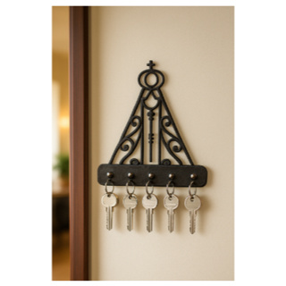 Porta chaves Nossa Senhora Aparecida MDF preto em Oferta na Shopee
