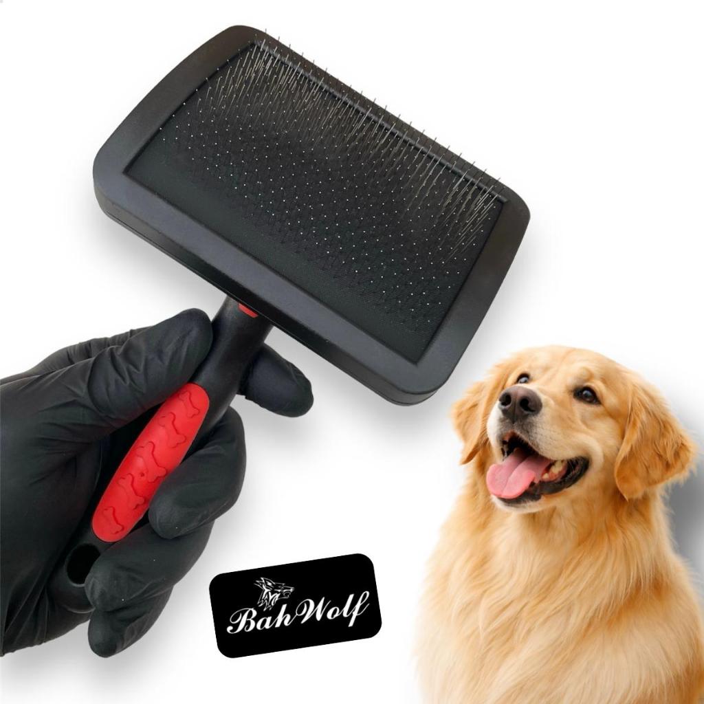 Rasqueadeira Pet Curva Bahwolf Grande ou GG para cães e gatos s/ bolinhas chowchow  Husk spitz em Oferta na Shopee