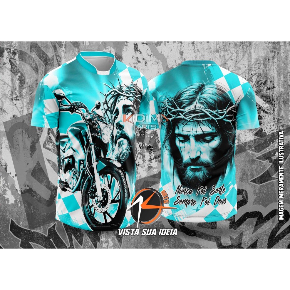 Camiseta Grau Cristo Favela 244 Moto Fan Factor Honda Yamaha