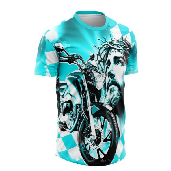 Camiseta Grau Cristo Favela 244 Moto Fan Factor Honda Yamaha — imagem 2 de 2