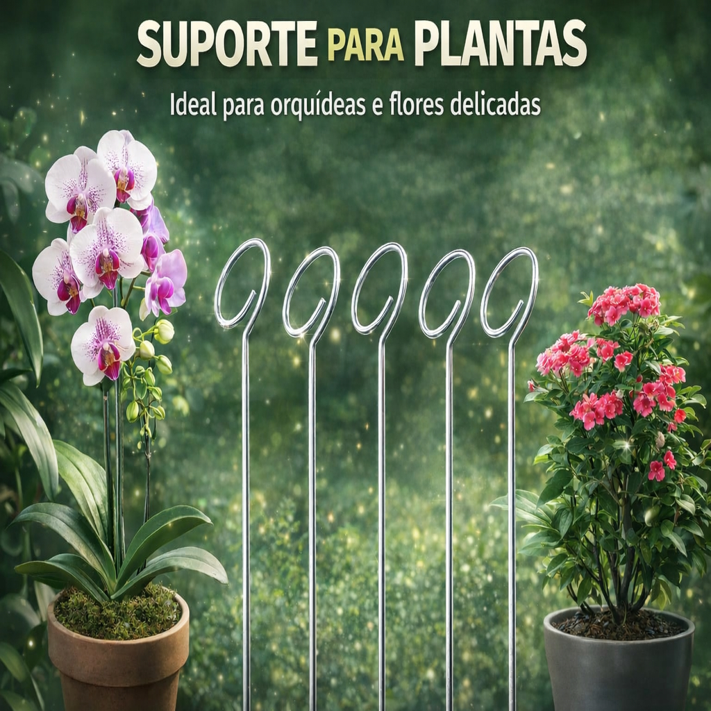 5 Suporte para ORQUIDEAS  e FLORES delicadas.(rosas,folhagens,plantas em geral.) em Oferta na Shopee
