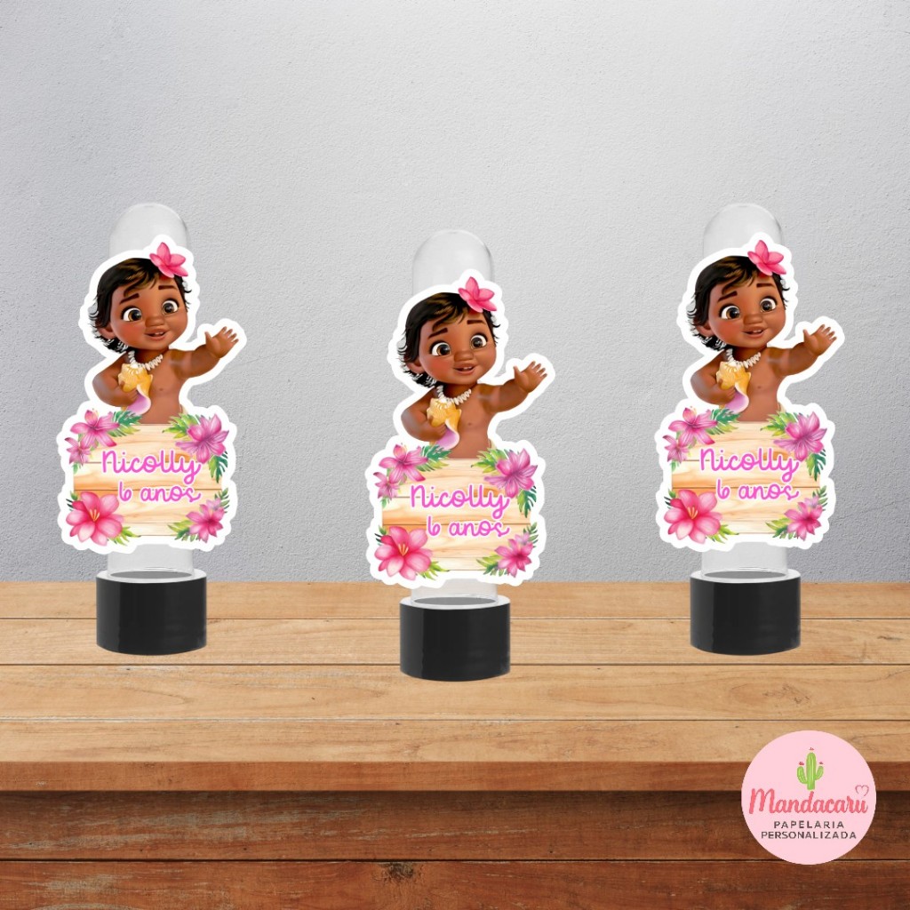 ENVIO RÁPIDO Apliques TAG para Tubete Moana Baby – Lembrancinha de Festa Infantil Personalizada RECORTADO