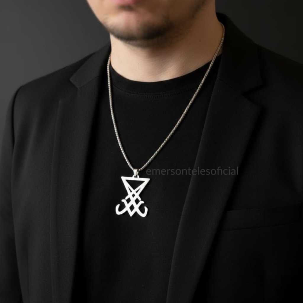 Sigilo de Lúcifer Amuleto e Colar Unissex Pingente Já consagrado. em Oferta na Shopee