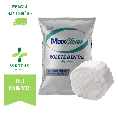 Rolete de Algodão Odontológico c/100, 200, 300, 400 e 600 Unidades em Oferta na Shopee