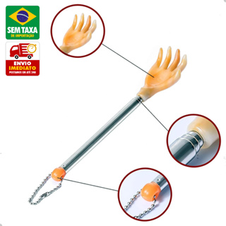 Massagedor Coçador de Costas Telescópico Retrátil Mãozinha 44cm Plástico e Metal em Oferta na Shopee