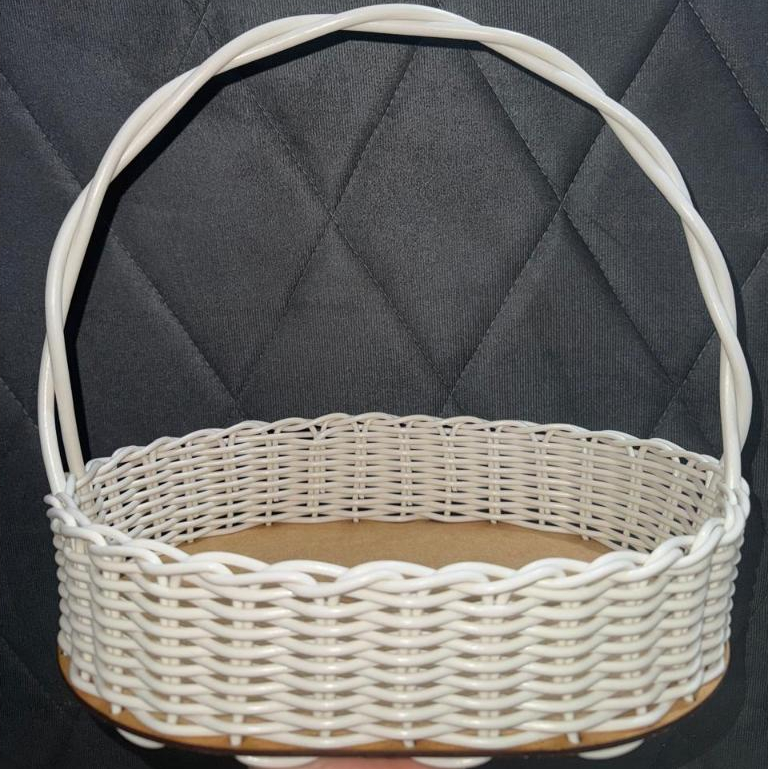 Cesta Oval Fraldeira Sintética 30 cm Para Presentes/Cosméticos/Decoração/Festas - Cores Variadas