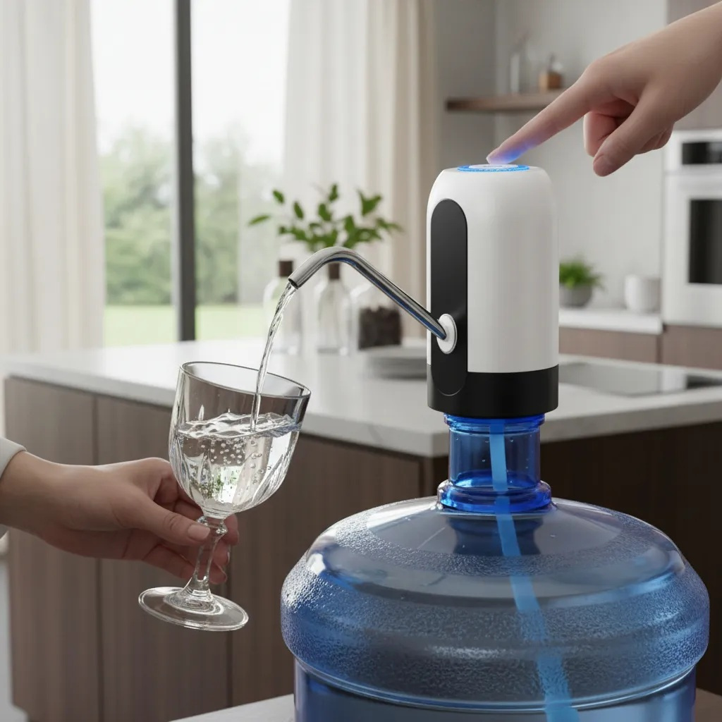 Bebedouro Bomba Elétrica Para Galão Água Bomba Recarregável Facil Instalar Para Galão De 5L/10L/20L em Oferta na Shopee
