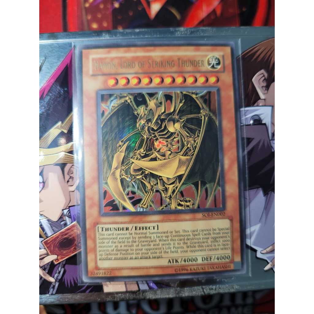 Hamon, Lord of Striking Thunder - Raridade ULTRA - Carta de 2006 - Yugioh! Original Konami