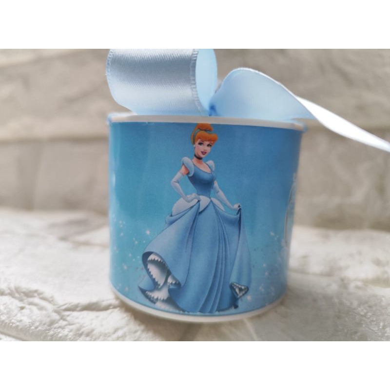 KIT Tubolatas Personalizadas Lembrancinha Aniversário Cinderela Princesas- 5x6cm