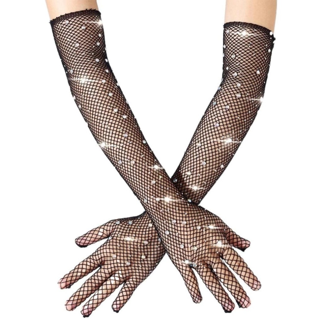 luva Meias arrastão/meias de malha/mulher Meias arrastão com diamantes estendidos para adultos em Oferta na Shopee