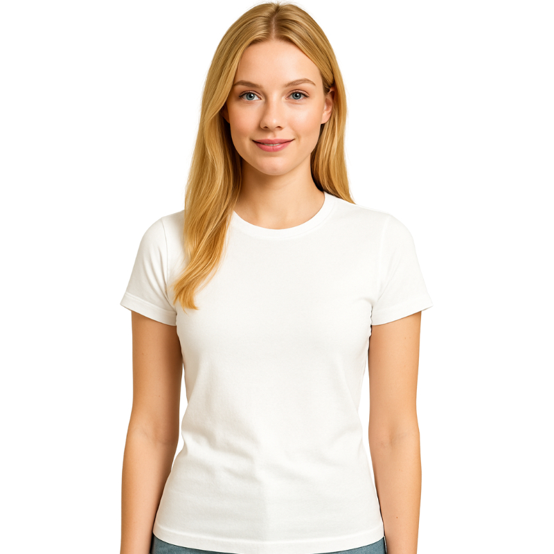 Camiseta Blusa Baby Look 100% Algodão Feminina Branca E Preta Lisa Básica Manga Curta Casual
