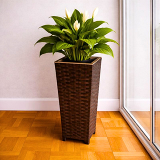 Vaso para Plantas e Flores Coluna Fibra sintética em Oferta na Shopee