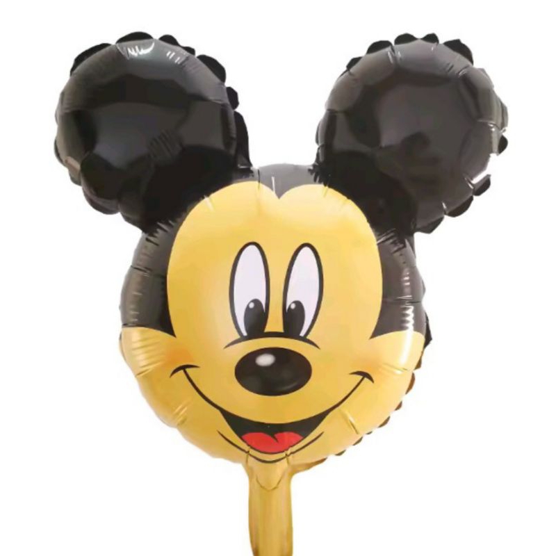 10 Pçs Mini Balão Mickey Cabeça metalizado 36cm Balões Mickey e Minnie