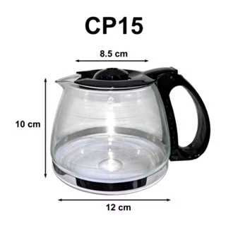Jarra para Cafeteira CP15 - 15 Cafés Vidro Resistente com Tampa – Peça de Reposição Compatível em Oferta na Shopee