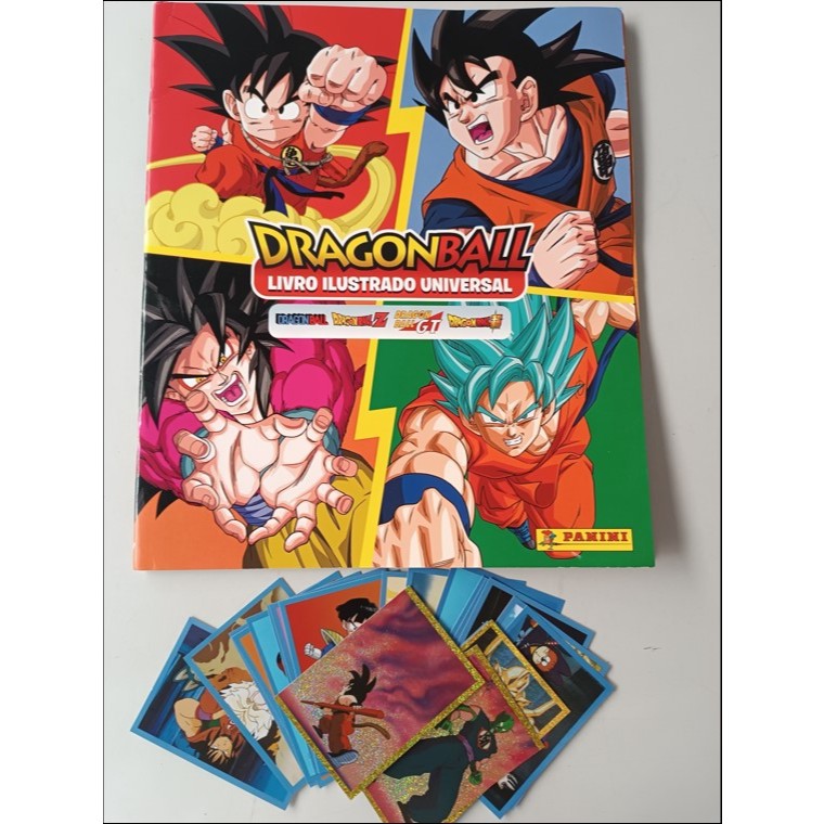 Livro Ilustrado Universal (Álbum de Figurinhas) Dragon Ball - Todas as Fases do Anime - Panini - Cortesia do Editor