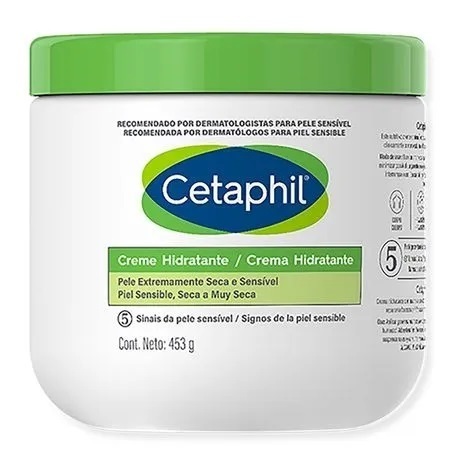 Creme Hidratante Corporal Cetaphil 453g - Hidratação Intensa e Prolongada, Textura Leve, Sem Fragrância