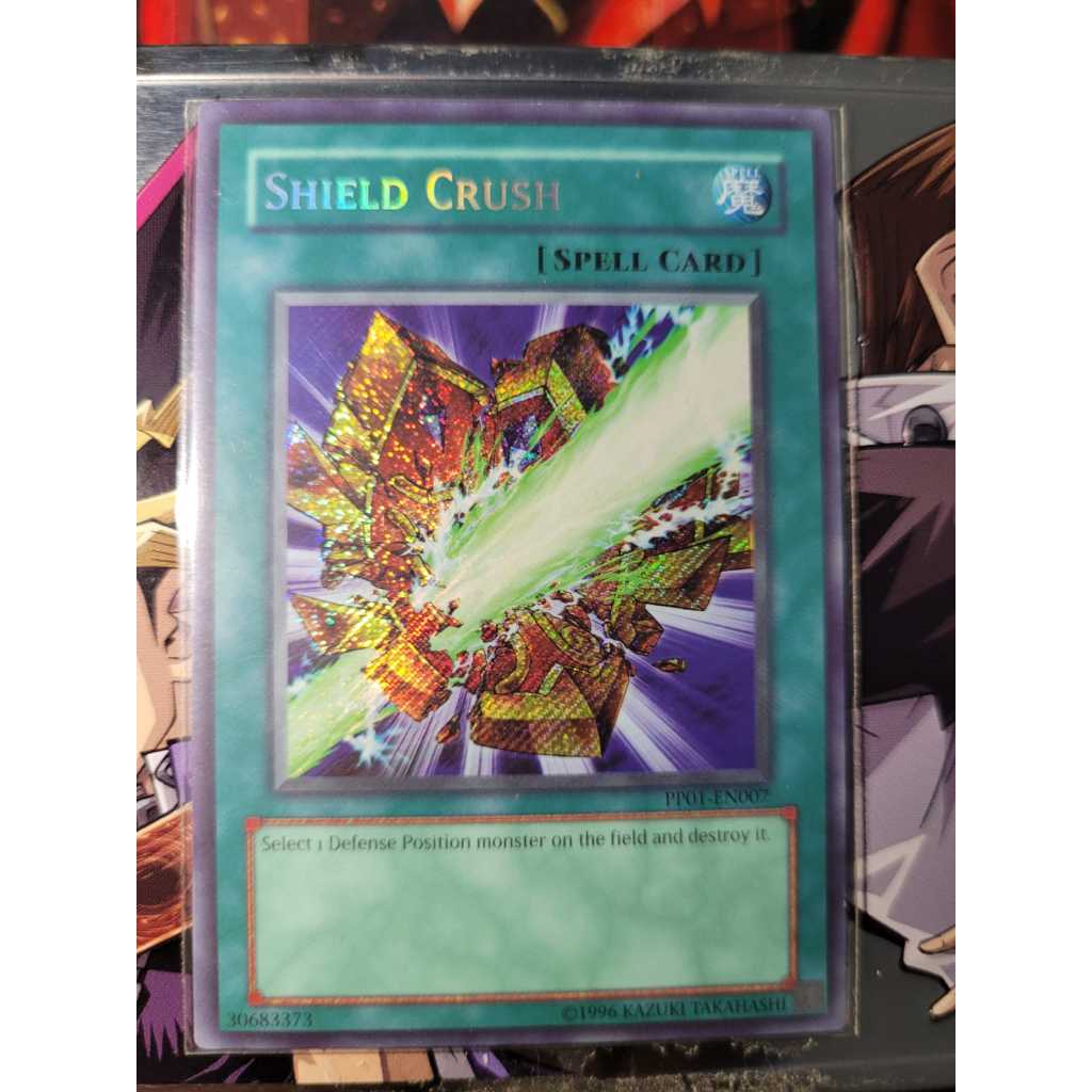 Shield Crush - Escudo Quebrado - Raridade SECRET - Carta de 2007 - Yugioh! Origina Konami.