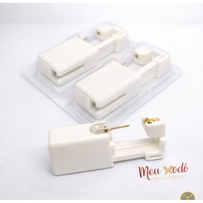 Brinco para furinho de orelha (Sistema para perfuração de orelha) Primeiro furinho bebê, Segundo furo.