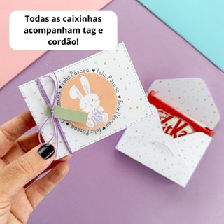 CAIXA PORTA KITKAT PÁSCOA COELHO em Oferta na Shopee