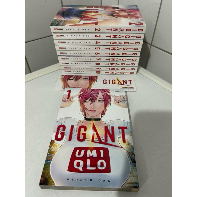 Coleção Completa de Mangás Gigant em 10 volumes (usados)