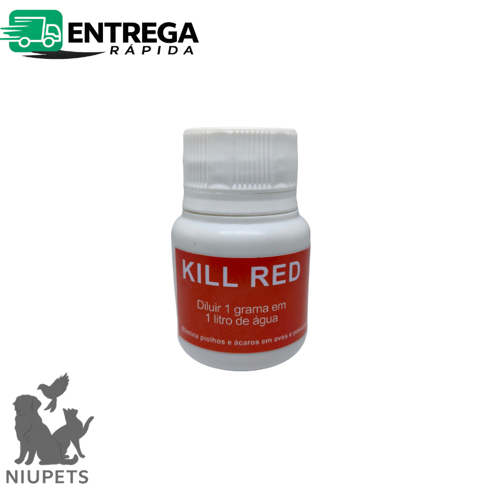 Kill Red  Piolhicida - Contra Ácaros e Piolhos, pulverizador para gaiolas de passaros e aves. em Oferta na Shopee