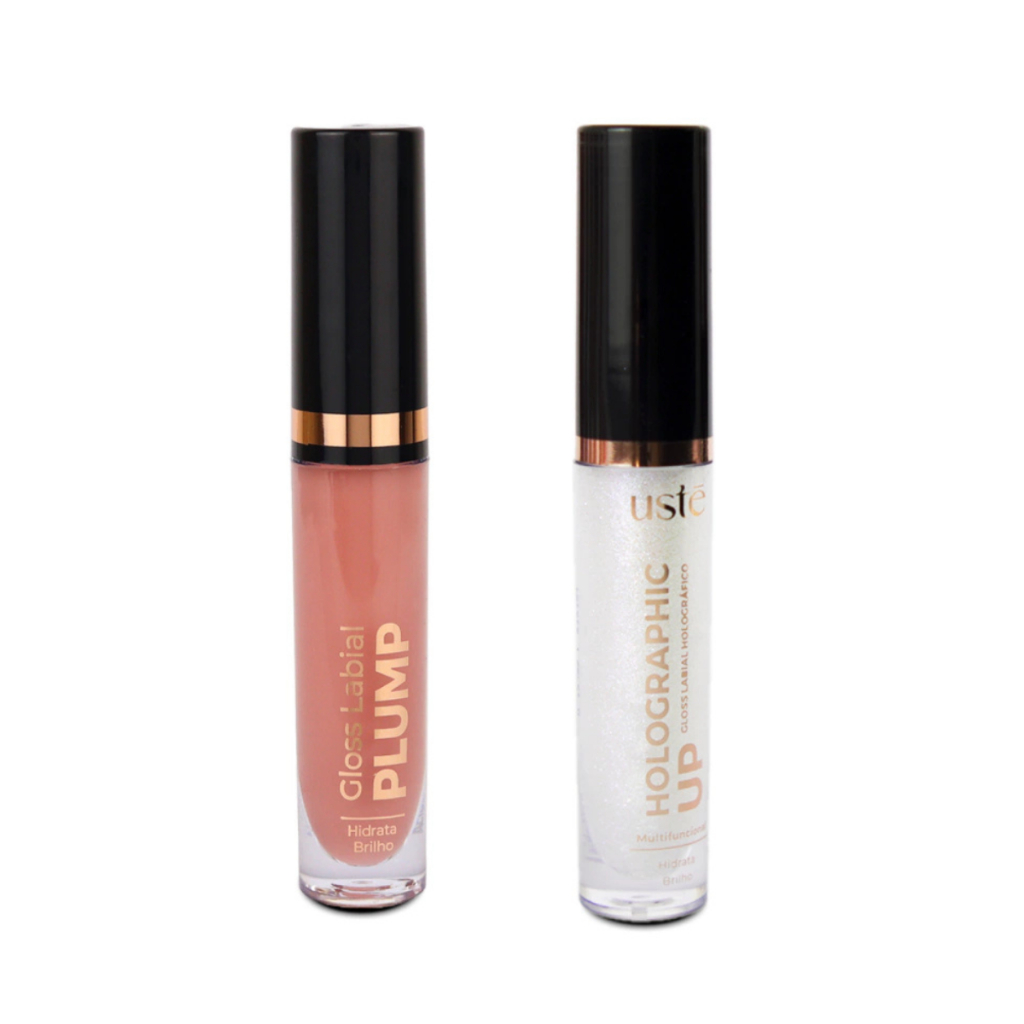 Brilho Labial Holográfico Cristal Gloss Labial Plump Chilli Fresh Ustê  Vegano Gaúcho Hipoalergênico