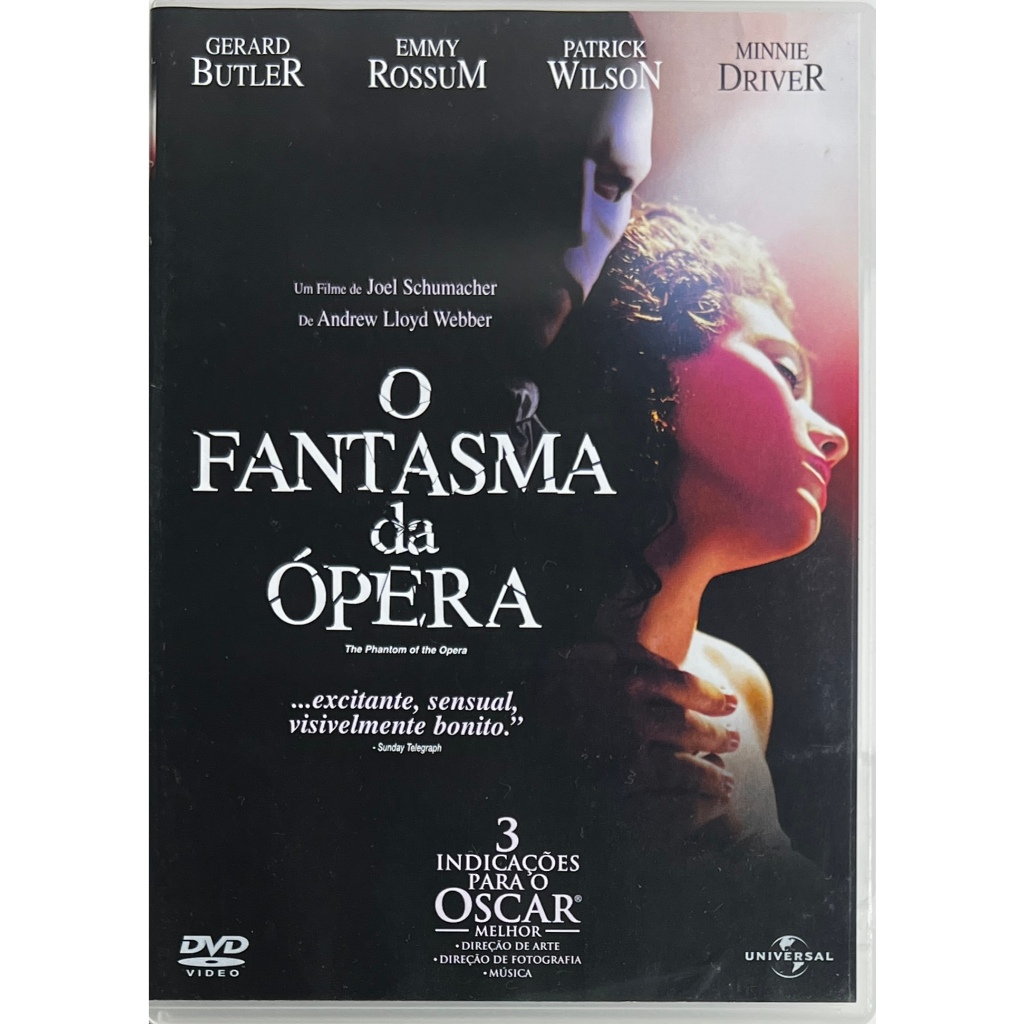 O Fantasma da Ópera - Gerard Butler - DVD Original Novo