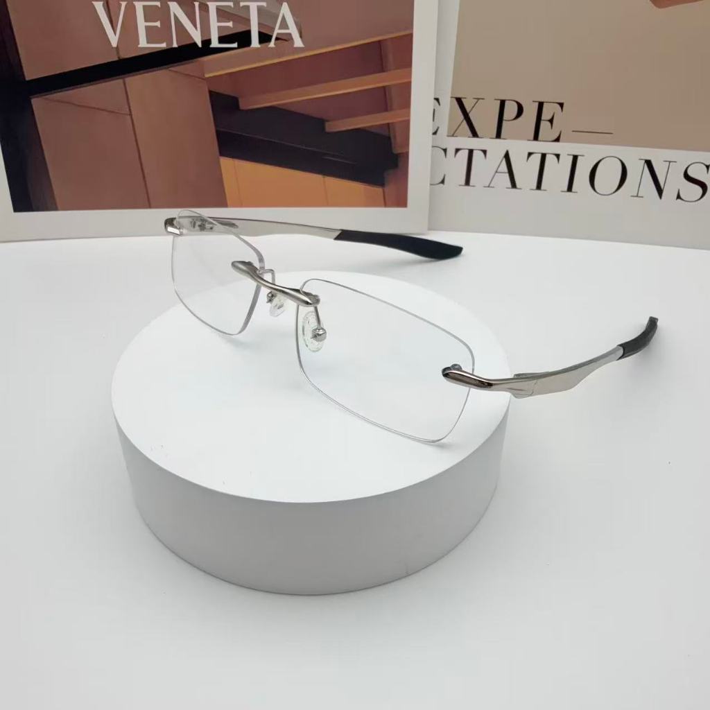 Armações de óculos de metal sem aro JK133JK