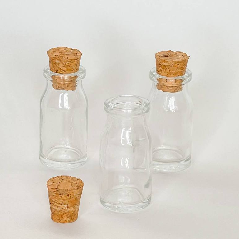 Kit 12 Unidades Mini Garrafa Penicilina Rolha Prática 8,5mL Lembrancinha