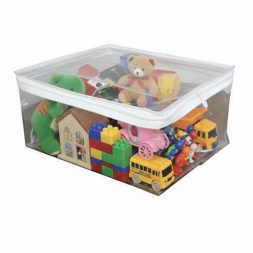 Kit 10 Saco Organizador De Brinquedos Guarda Roupas Multiuso Com Zíper