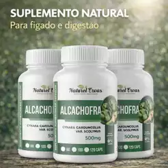 Alcachofra – Suplemento Natural | 120 Cápsulas de 500mg