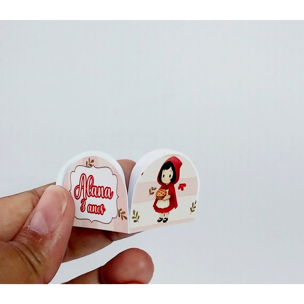 FORMINHA DE DOCE PERSONALIZADA CHAPEUZINHO VERMELHO/LEMBRANCINHA DE FESTA/ANIVERSÁRIO