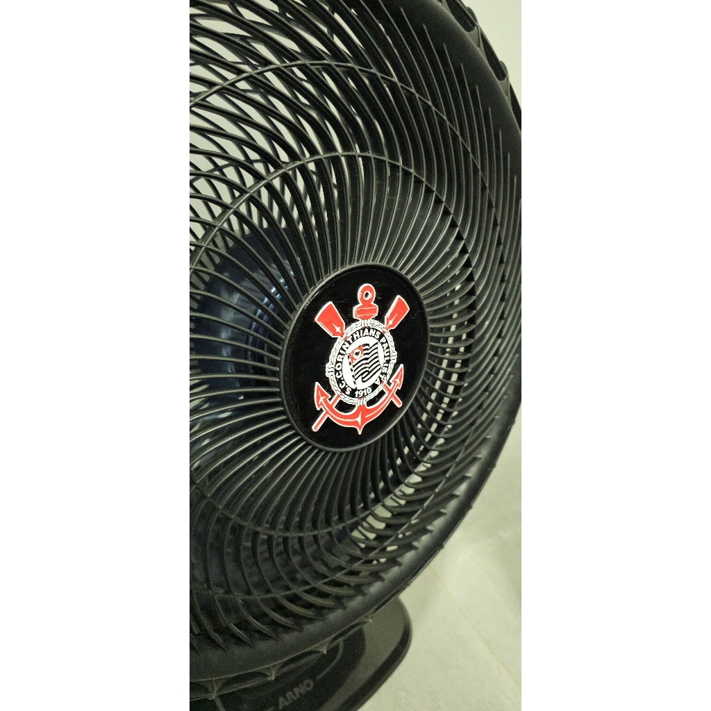 Emblema Central Corinthians para Ventilador Arno Xtreme Force Breeze 50cm (VB50) - 126mm