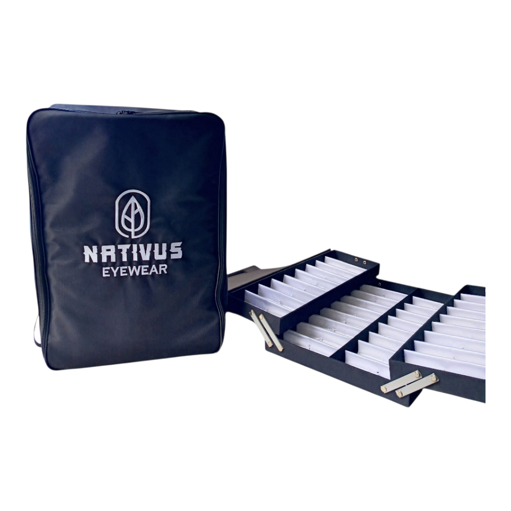 MALA/MOCHILA PRA 40 ÓCULOS PERSONALIZADA.